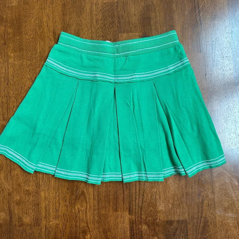 Boden Green Pleated Skort with White Trim 9-10 yrs nwot - Picture 2 of 6